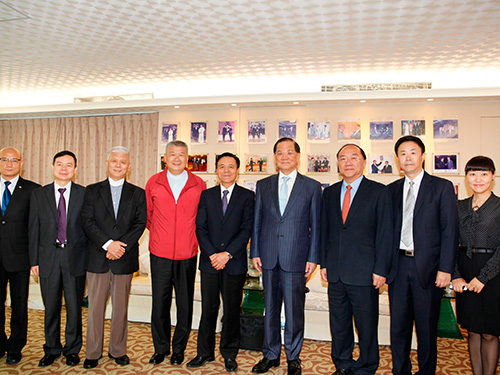 A cordial meeting with Taiwan Lien Chan