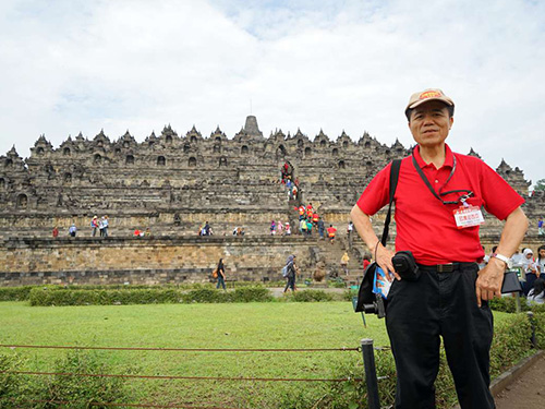 President Gui visited Borobudur, Indonesia